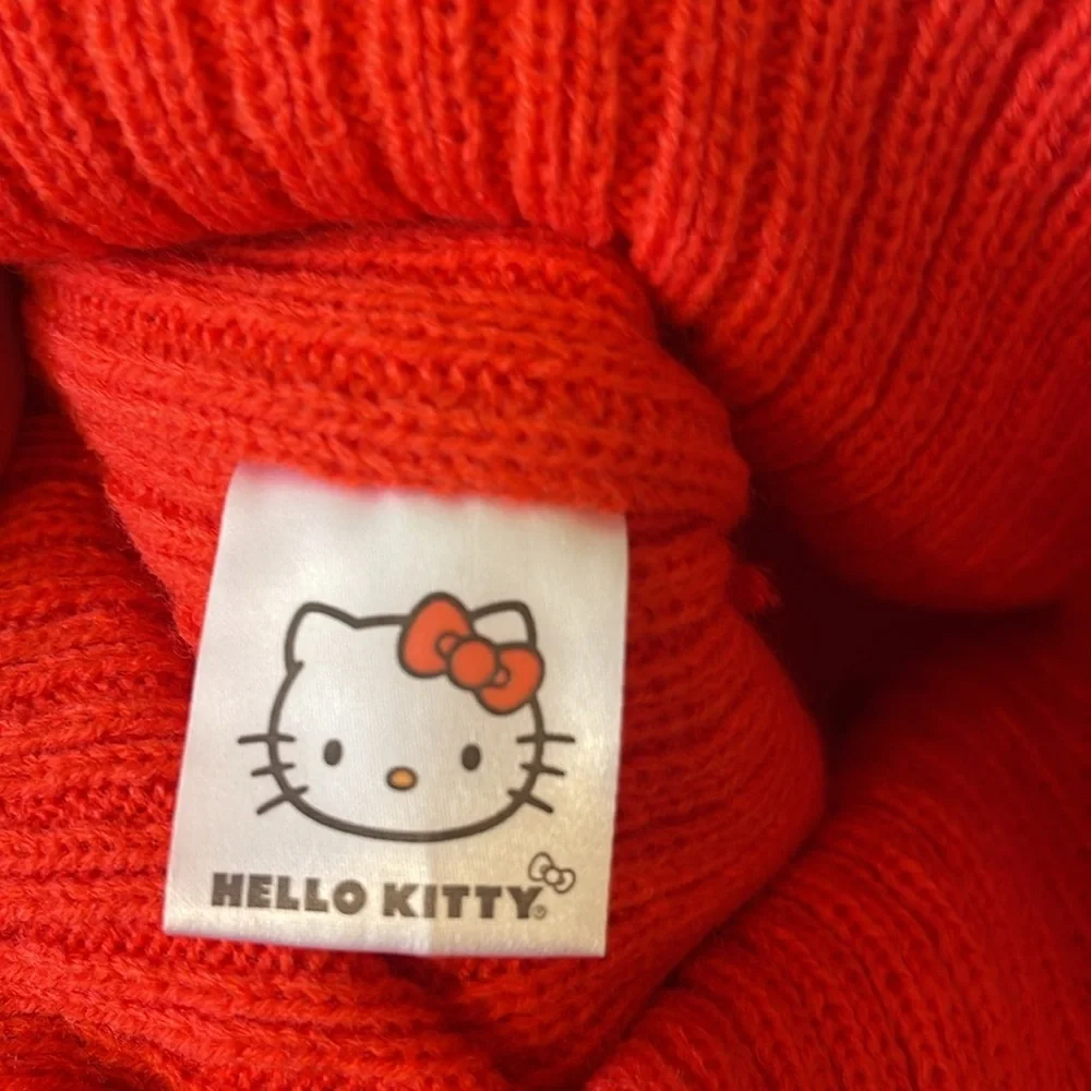 Hello Kitty Red Knit Beanie